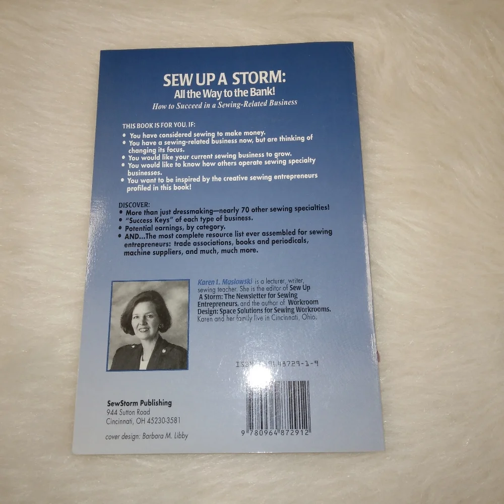 BOOKS Sew Up A Storm: All the Way to the Bank & Sew to Success